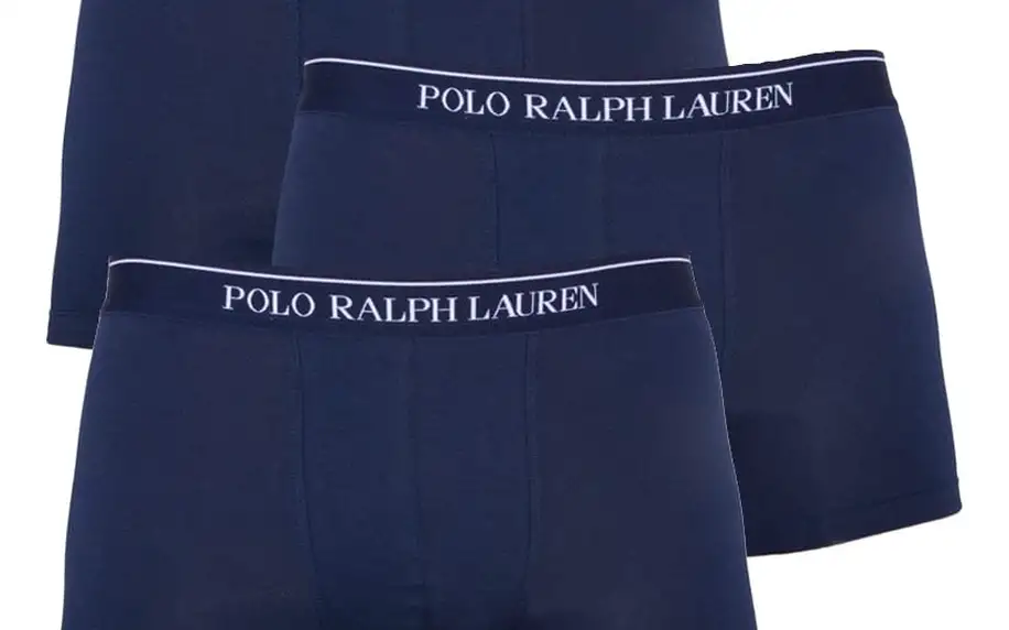 3PACK pánské boxerky Ralph Lauren tmavě modré S
