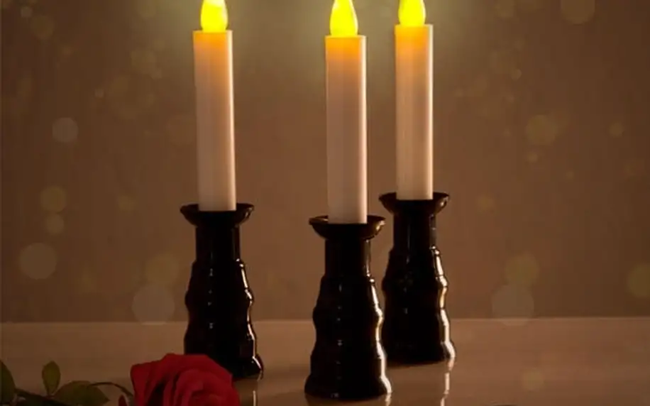 LED Svíčky Romantic Ambiance EmotiCandle 3 kusy
