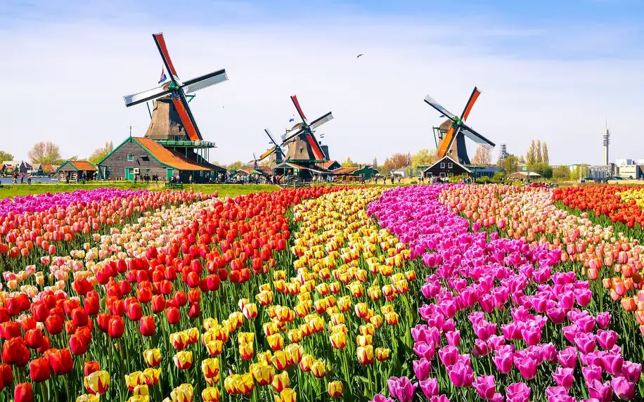 Jarní Amsterdam: 1 noc se snídaní a moře květin