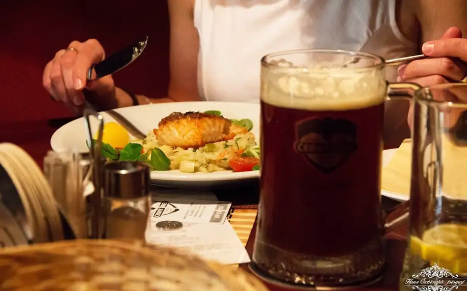 Pobyt v kroměřížském pivovaru s jídlem i wellness