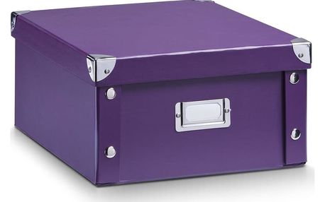 Box pro skladování, 31x26x14 cm, barva fialová, ZELLER