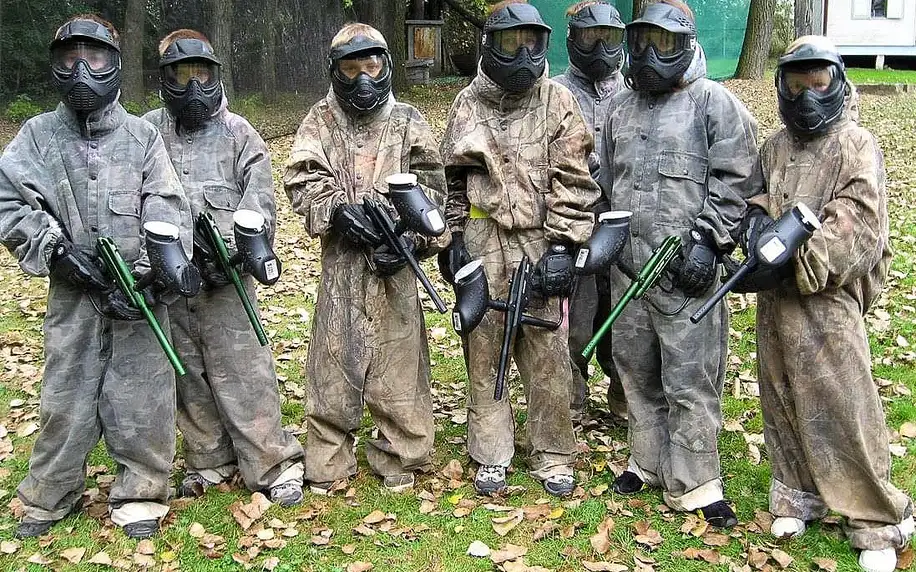 Hra paintballu vč. kuliček a zapůjčení vybavení