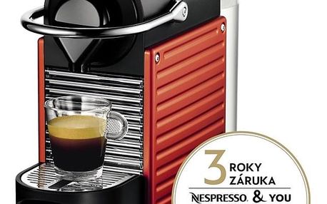 Espresso Krups Nespresso Pixie XN3006 černé/červené