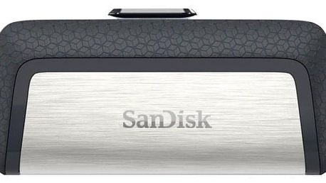 USB Flash Sandisk Ultra Dual 128GB OTG USB-C/USB 3.1 černý/stříbrný (SDDDC2-128G-G46)