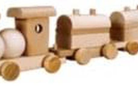 Dřevěná hračka vláček AD117