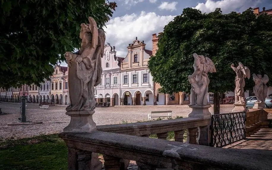 Ubytujte se na historickém náměstí v Telči zapsané na seznamu UNESCO