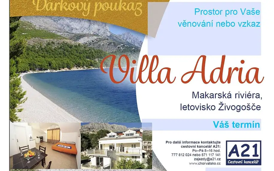 Villa ADRIA***+ Živogošče Blato, Makarská riviéra, Živogošće