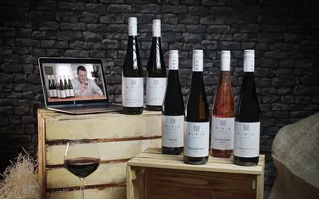 Dárkový balíček šesti druhů moravských zemských vín + videodegustace se someliérem