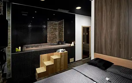 Soukromé spa Klasik pro dva: sauna, vířivka i prosecco