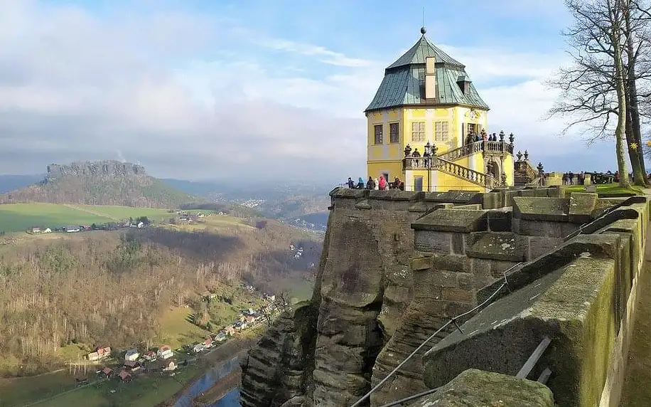 Advent v Saském Švýcarsku: pevnost Königstein, Bastei a Hohnstein, Sasko