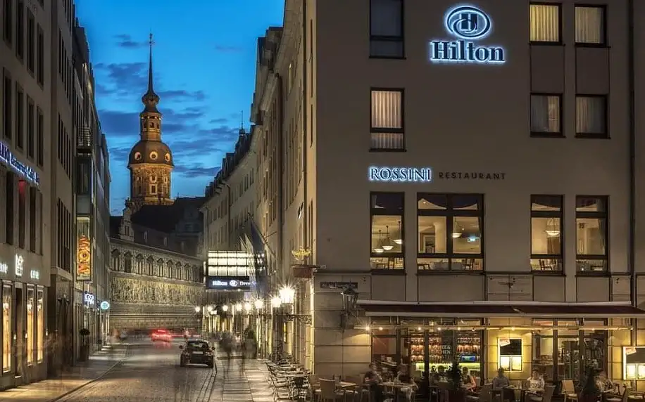 Luxusní Hilton hotel v centru Drážďan u Frauenkirche včetně wellness 4 dny / 3 noci, 2 osoby, snídaně