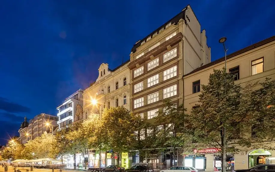 Designový hotel s nejlepším umístěním v Praze – přímo na Václavském náměstí 4 dny / 3 noci, 2 osoby, snídaně