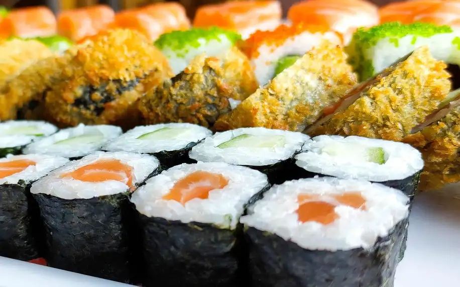 Obří sushi sety: 72 nebo 101 ks pro rodinu i partu