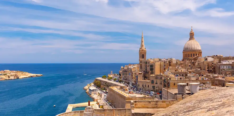 Ostrov Malta, pohled na hlavní město Valletta
