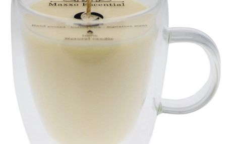Maxxo Escential Svíčka ve skle Vanilla, přírodní vosk, 300 g