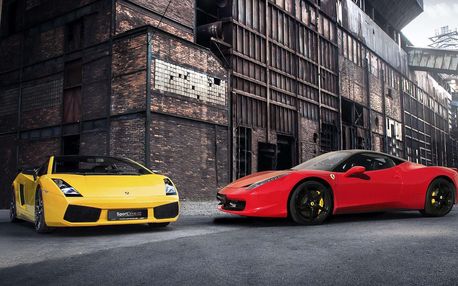 Jízda v supersportu Ferrari 458 Italia nebo Lamborghini Gallardo