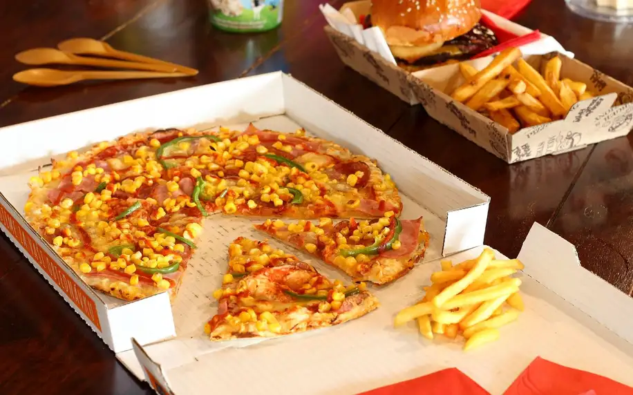 Otevřené vouchery na jídlo i pití z Parťákovy pizzy