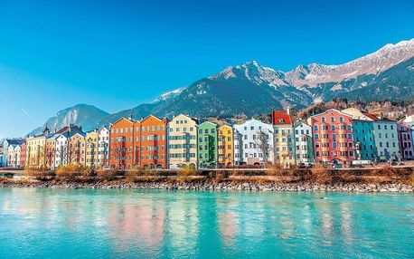 Alpský Innsbruck s návštěvou skokanských můstků, Tyrolsko