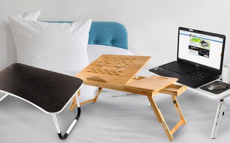 Skládací stolky pod notebook: na gauč i do postele