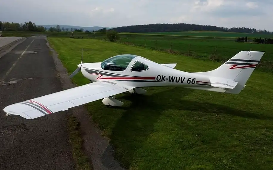 Privátní let pilotem letadla na zkoušku Příbram