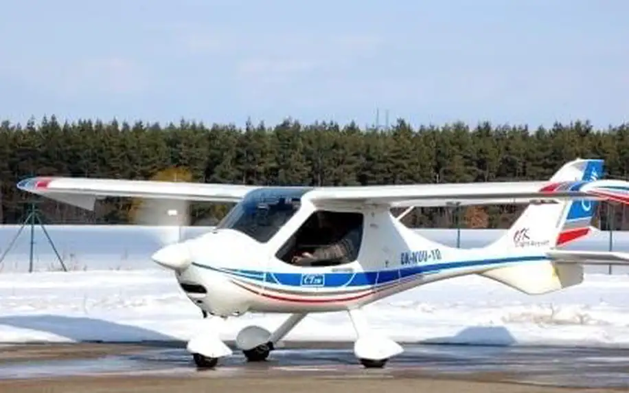 Privátní let pilotem na zkoušku malého letadla