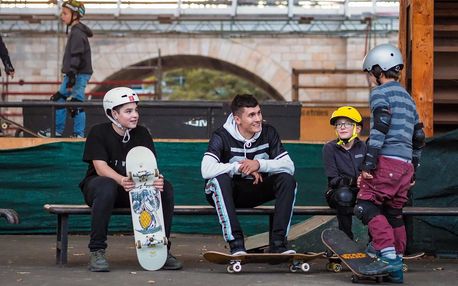 Lekce skateboardingu na Štvanici pro děti do 15 let