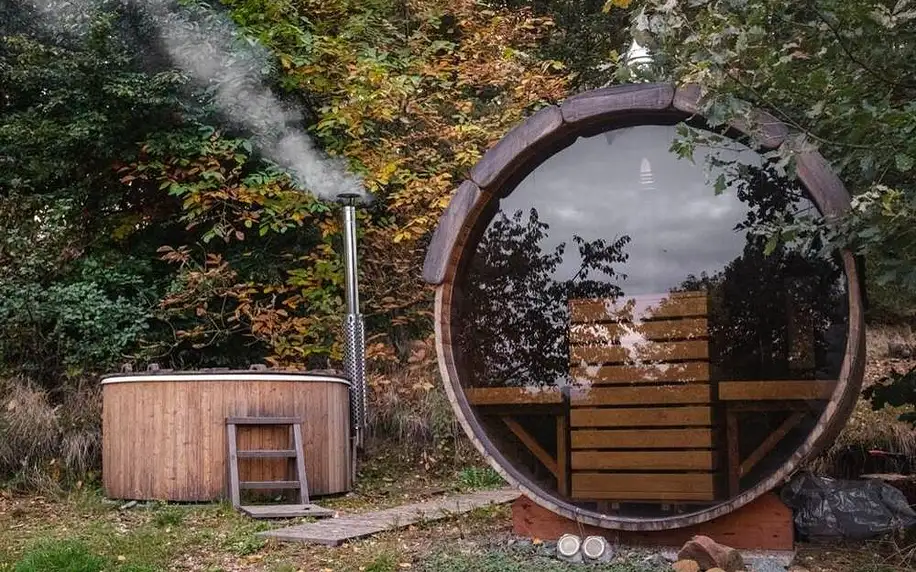 Liberecký kraj: ENJOY COZY Tree House Hills Forest Gardens Beautiful Views Sauna Hotbath