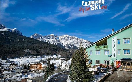 Hotel Costa Verde – 6denní lyžařský balíček s denním přejezdem, skipasem a dopravou v ceně, Paganella