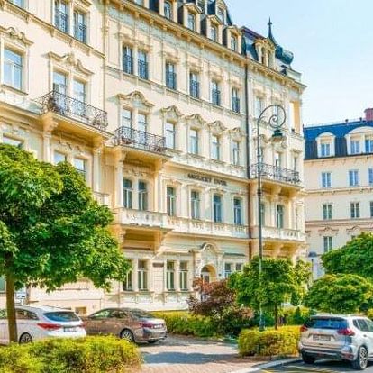Karlovy Vary: Spa Hotelu Anglický Dvůr **** se snídaněmi, privátním wellness, relaxační masáží a koupelí