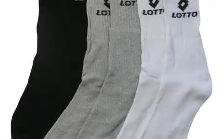 Troje ponožky Lee Cooper a Lotto: různé délky