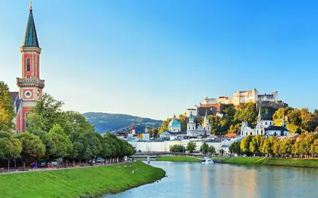 Salzburg: 3* hotel Wolfgang's se snídaní, 1 km od centra