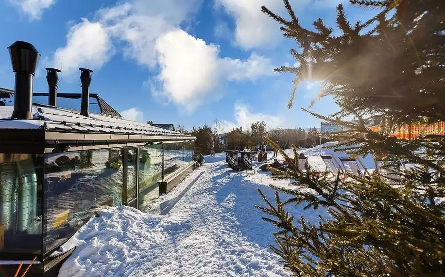 Dovolená v Krkonoších v útulné chatě Hradečanka s moderním horským designem
