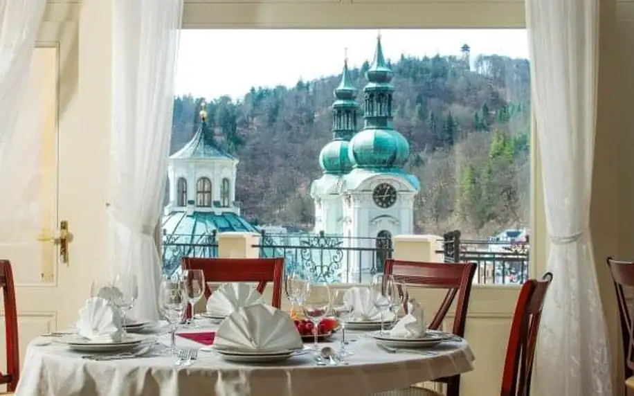 Karlovy Vary ve Spa Hotelu Schlosspark **** s polopenzí, neomezeným wellness s bazénem a až 6 procedurami