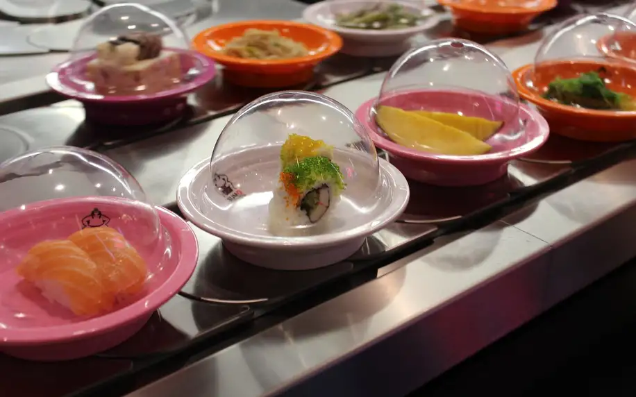 Running sushi v Letňanech: 90minutové all you can eat