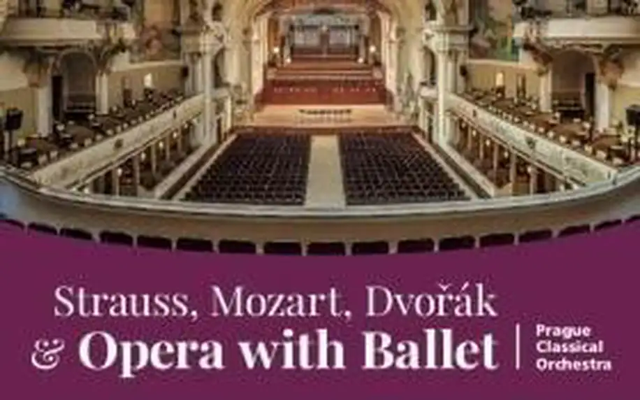 Strauss, Mozart, Dvořák a balet v Obecním domě