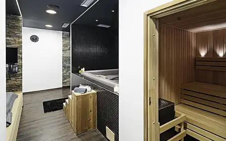 Soukromé spa Klasik pro dva: sauna, vířivka i prosecco