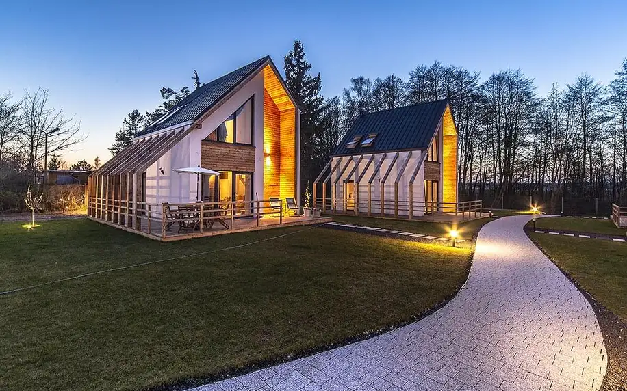 Moderní skandinávské domky na Baltu až pro 6 osob