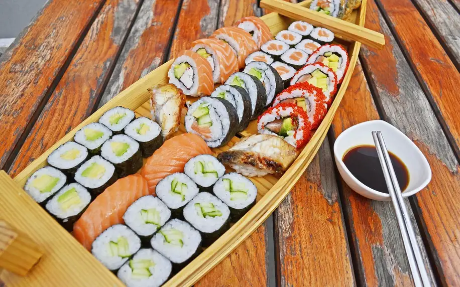 Sushi sety s sebou: 8 verzí o obsahu 12–71 kousků