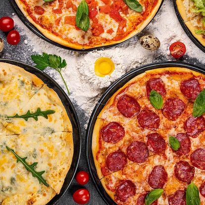 Pizza o průměru 33 cm dle výběru pro 1, 2 i 4 os.