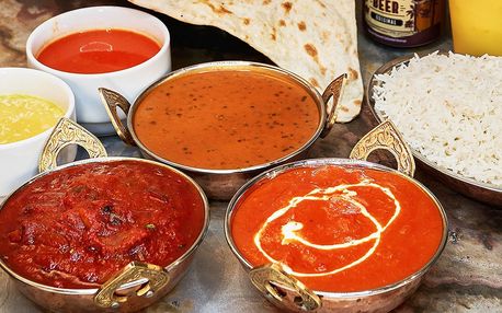 Indické degustační menu pro dva: dal, masala i lassi