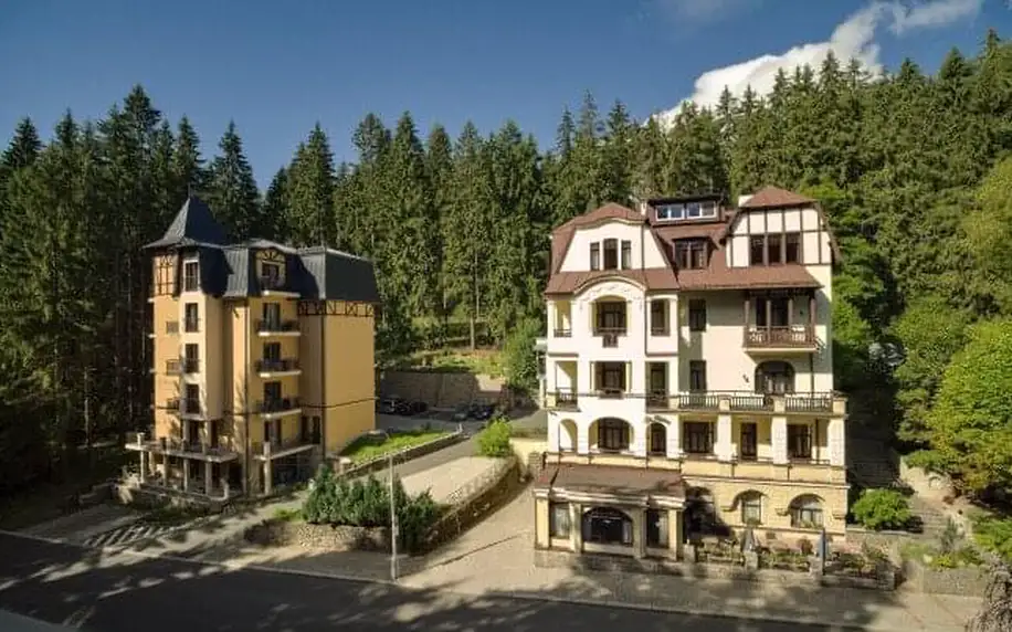 Mariánské Lázně: 4* Hotel St. Moritz Spa & Wellness s procedurou a neomezeným vstupem do bazénu + polopenze