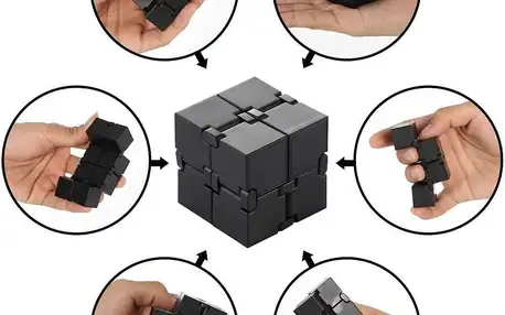 Antistresová kostka Infinity Magic Cube: 4 barvy