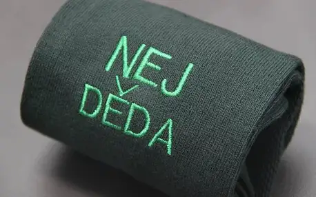 Ponožky s výšivkou: různé barvy, výroba v ČR