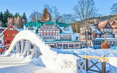 Krkonoše: Špindlerův Mlýn u ski areálu v Hotelu Esprit *** se snídaní/polopenzí, fitness a sportovním vyžitím