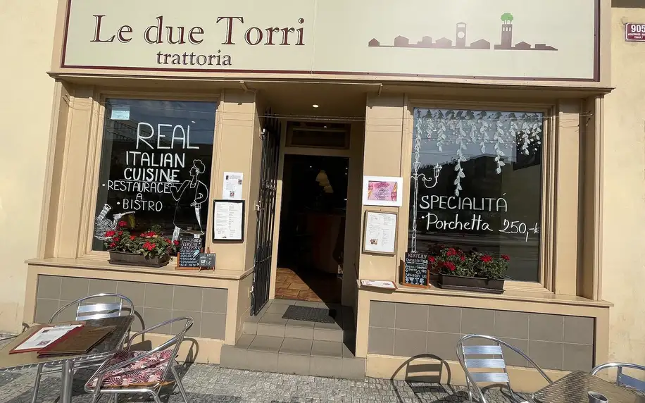 Dárkový poukaz do tratorie Le Due Torri: 1000-1500 Kč