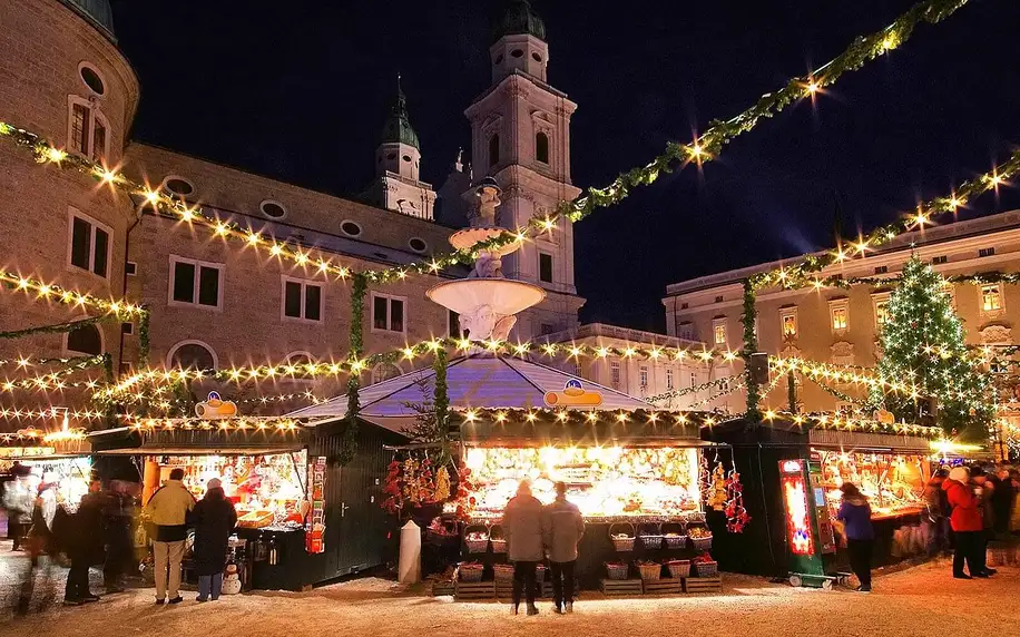 Výlet na vánoční trhy v Salzburgu vč. prohlídky města