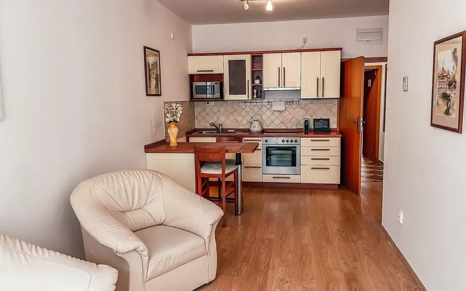 Apartmány přímo na kolonádě i s terasou