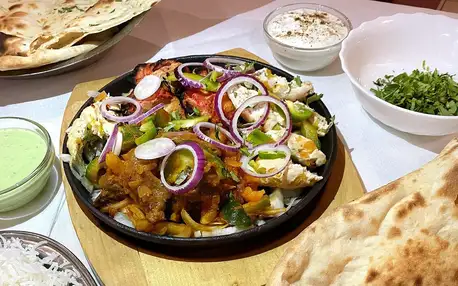Tandoori mix talíř a indické rybí speciality
