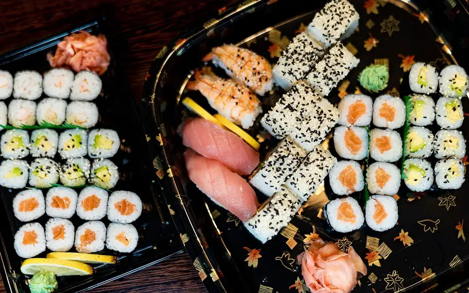 Sushi sety: 10–36 kousků nigiri a maki rolek