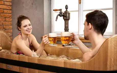 Pivní koupel s pivem na místě i na doma až pro 4 os.